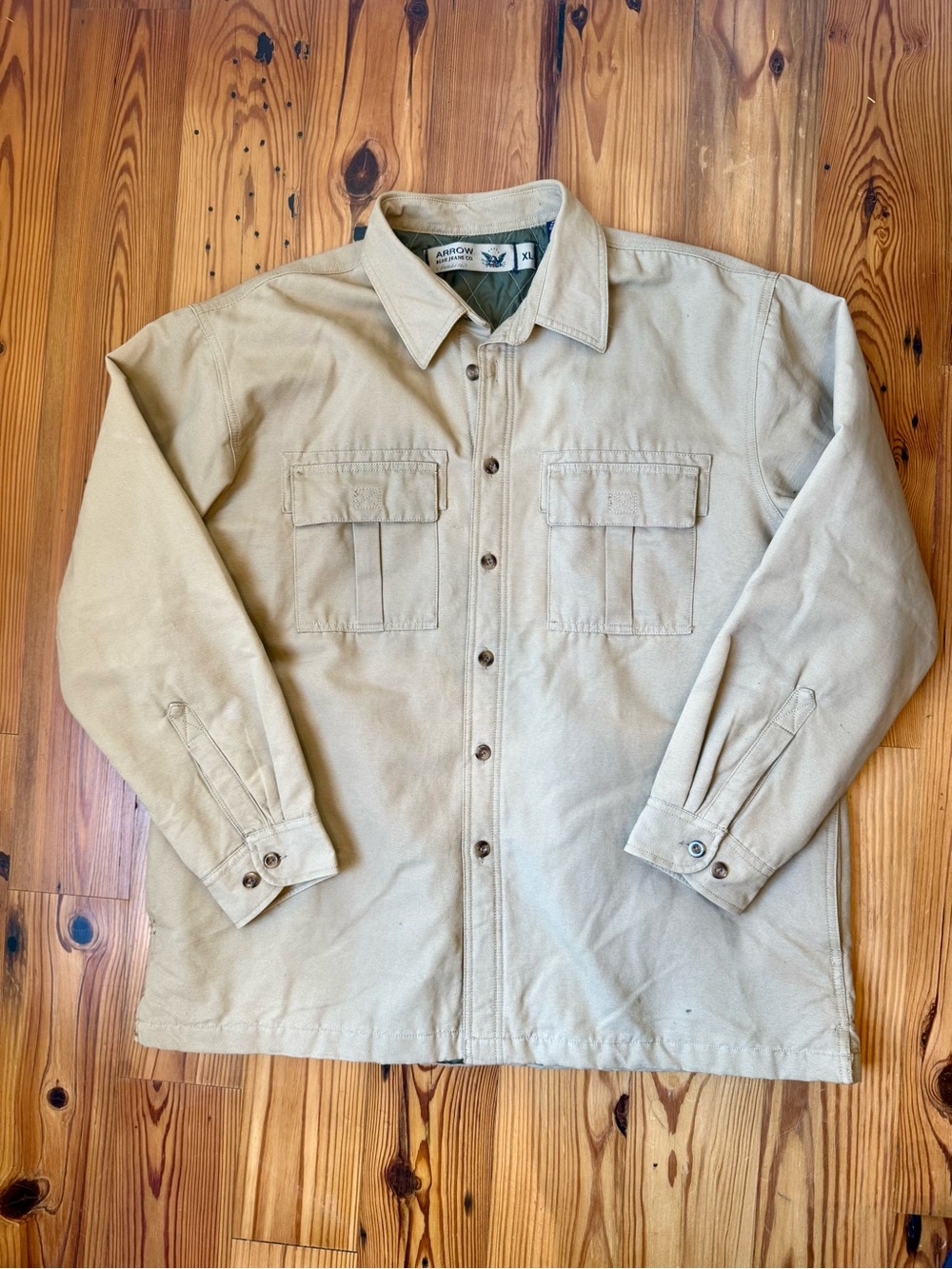 Arrow Men's Tan Button-Up Jacket